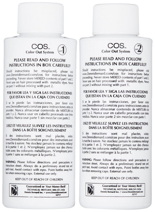 Cos, The Original Color Out System | Guaranteed Authentic Original Formula L Safely Remove Semi & Permanent Hair Color | Ammonia Free