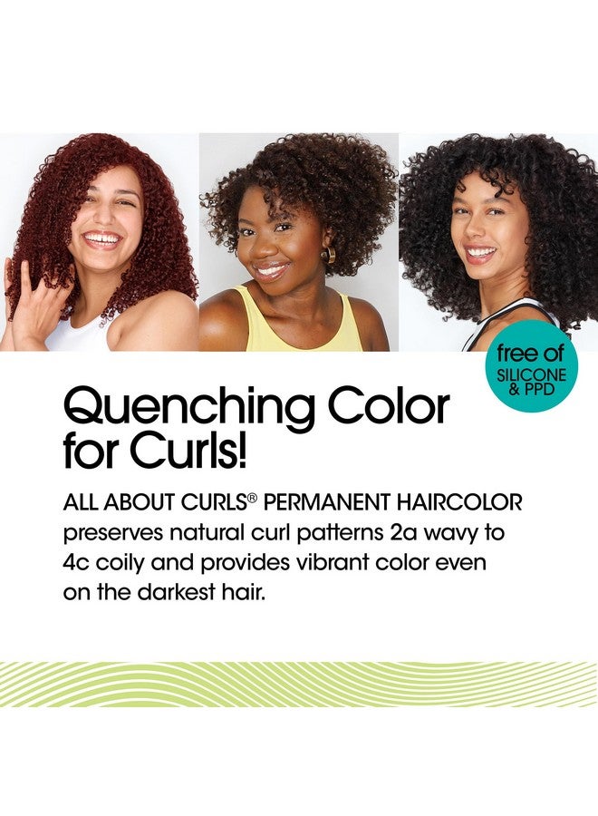 4Rm Berrygoround Permanent Hair Color (Prep + Protect Serum & Hair Dye For Curly Hair) 100% Grey Coverage Nourished & Radiant Curls