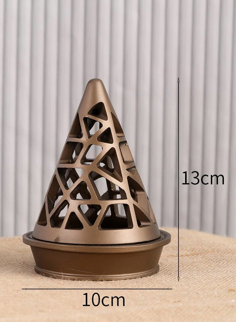 Elegant Bakhoor Burner With Magnetic Cover High Quality Resin Incense Holder For Home Office Spa Yoga And Wedding Gifts