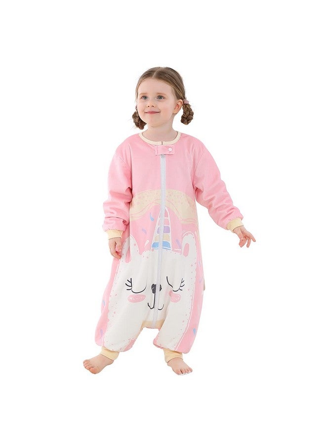 Baby Sleeping Bag Sack Long Sleeve With Feet Winter Swaddle Wearable Blanket For Boys Girls Penguin 5 6Years