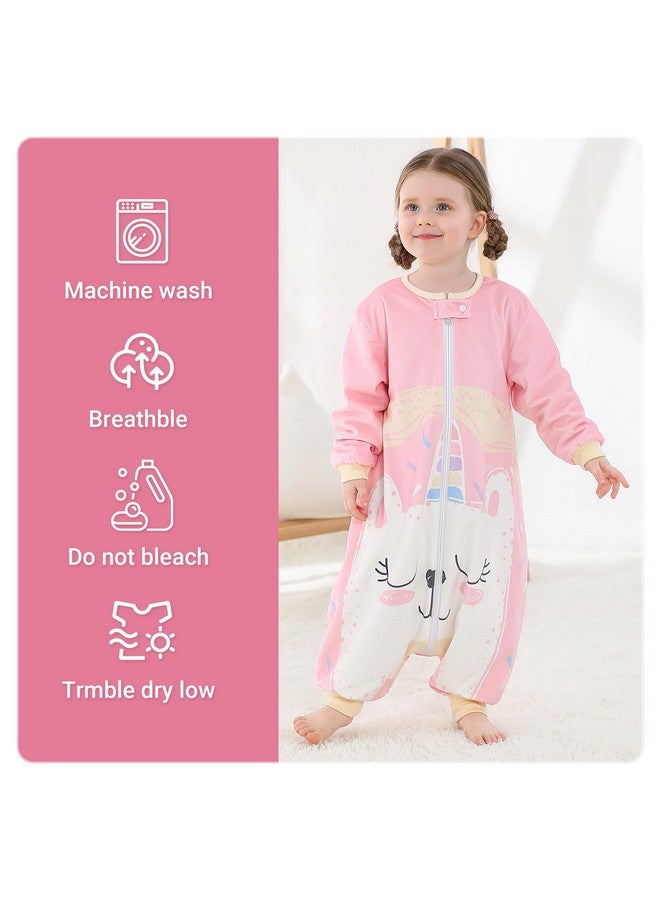 Baby Sleeping Bag Sack Long Sleeve With Feet Winter Swaddle Wearable Blanket For Boys Girls Penguin 5 6Years