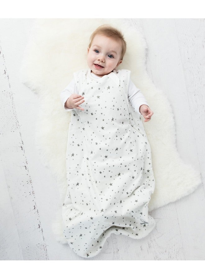 Merino Wool And Organic Cotton Baby Sleep Bag 4 Season Basic Sleep Sack For Baby Two Way Zipper Sleeping Bag For Baby And Toddler 18 36 Months Stars