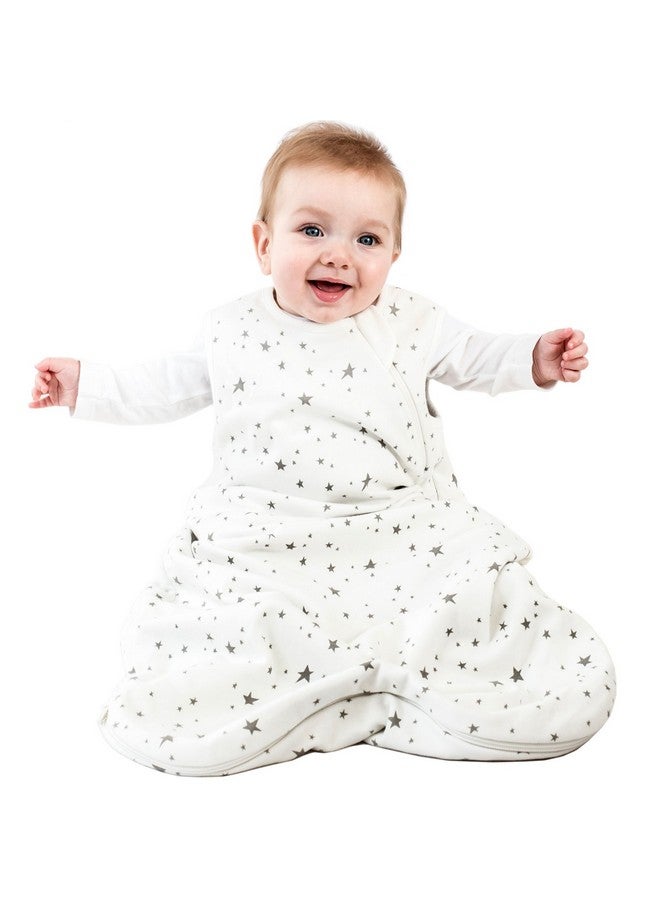 Merino Wool And Organic Cotton Baby Sleep Bag 4 Season Basic Sleep Sack For Baby Two Way Zipper Sleeping Bag For Baby And Toddler 18 36 Months Stars