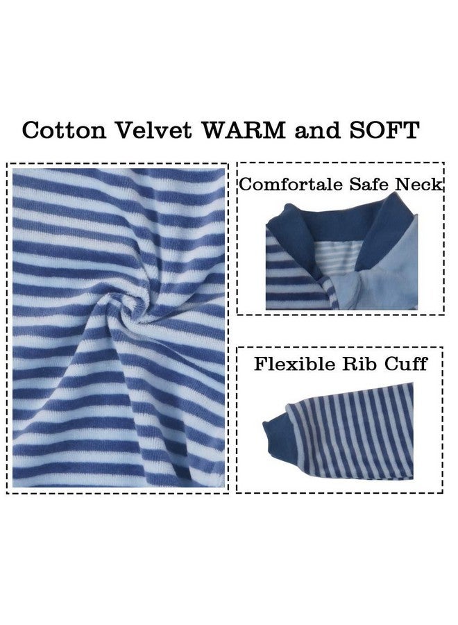 Long Sleeve Toddler Sleep Sack (18 36 Months) Tog 2.0 Cotton Velvet 2T Infant Sleeved Baby Sleeping Bag Wearable Blanket With Arms Warm 4 Seasons Kids Sleeper