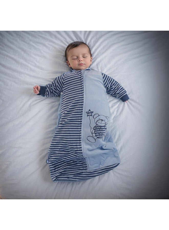 Long Sleeve Toddler Sleep Sack (18 36 Months) Tog 2.0 Cotton Velvet 2T Infant Sleeved Baby Sleeping Bag Wearable Blanket With Arms Warm 4 Seasons Kids Sleeper