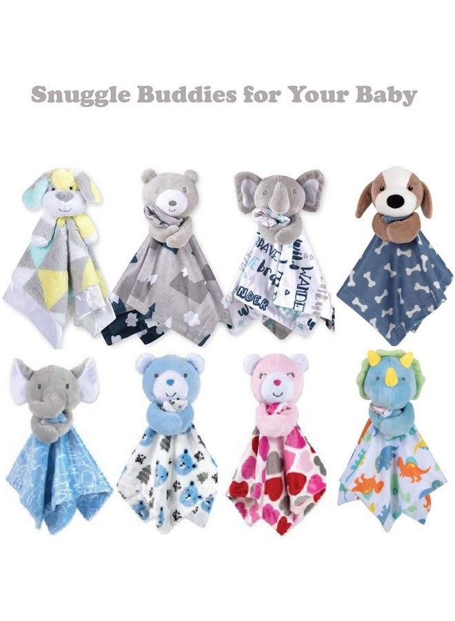 Minky Animal Snuggler Lovey Blanket For Kids Babies Boys Girls Gender Neutral Security Blanket With Stuffed Animal (Beloved Snowcap Bear)