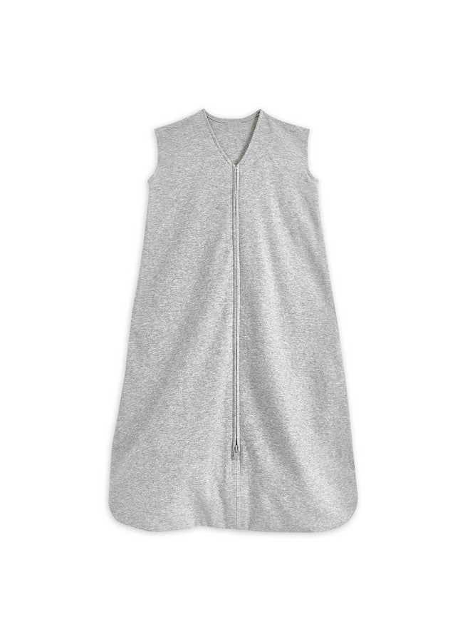 Sleepsack, 100% Cotton Wearable Blanket, Swaddle Transition Sleeping Bag, Tog 0.5, Heather Grey, Small