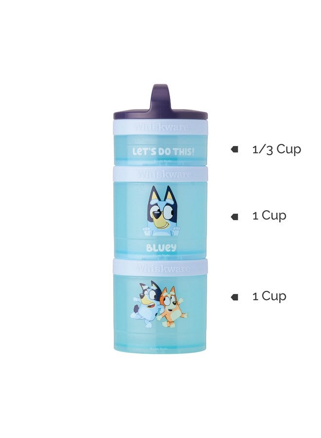 Bluey Stackable Snack Containers For Kids And Toddlers 3 Stackable Snack Cups For School And Travel Bluey And Bingo Let’S Do This