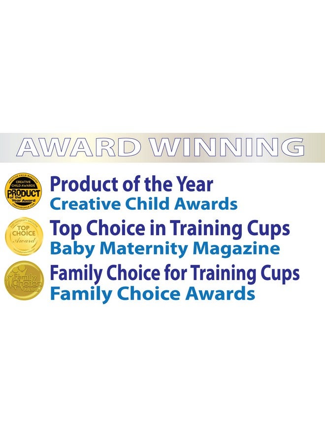 Smart Cup (Clear 2 Pack) Open Training Cup Toddler Cup No Suction 6Oz 360 Control Flow Usa Made Premium High Impact Plastic