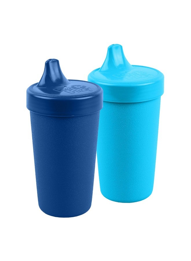 Made In Usa 2 Pack Sippy Cups For Toddlers 10 Oz. Reusable Spill Proof Cups For Kids Dishwasher/Microwave Safe Hard Spout Sippy Cups For Toddlers 3.13