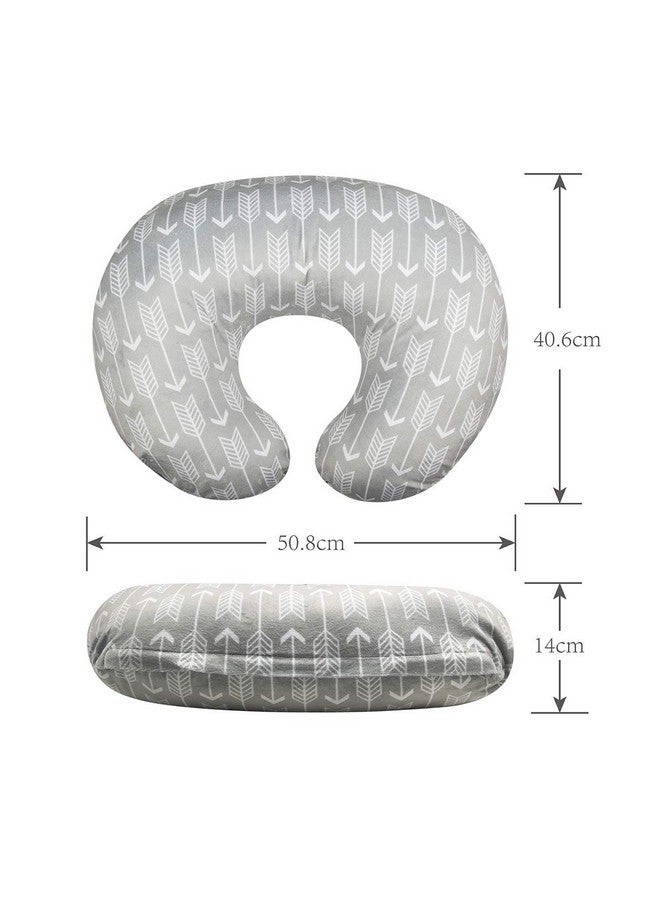 Minky Nursing Pillow Cover | Soft And Comfortable| Best For Breastfeeding Moms | Soft Fabric Fits Snug On Infant Nursing Pillows To Mothers While Breast Feeding Mt M01