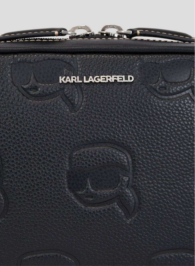 Karl Lagerfeld Grainy Leather Camera Bag