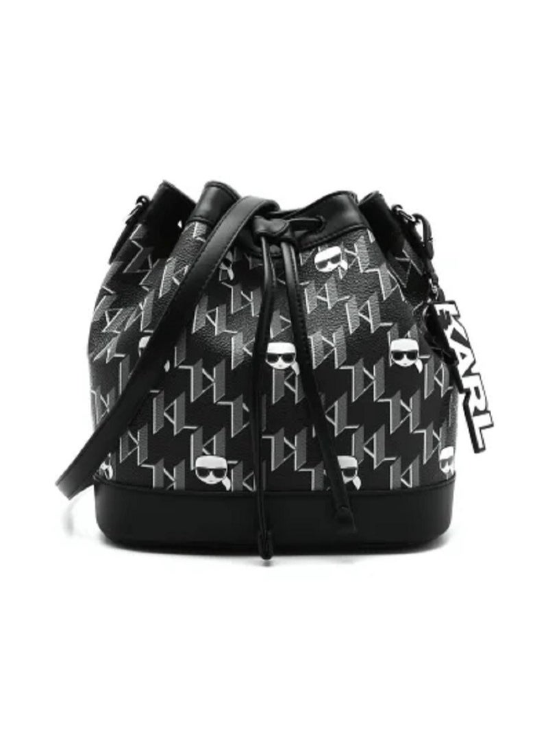 Karl Lagerfeld Paris Monogram Bucket Bag