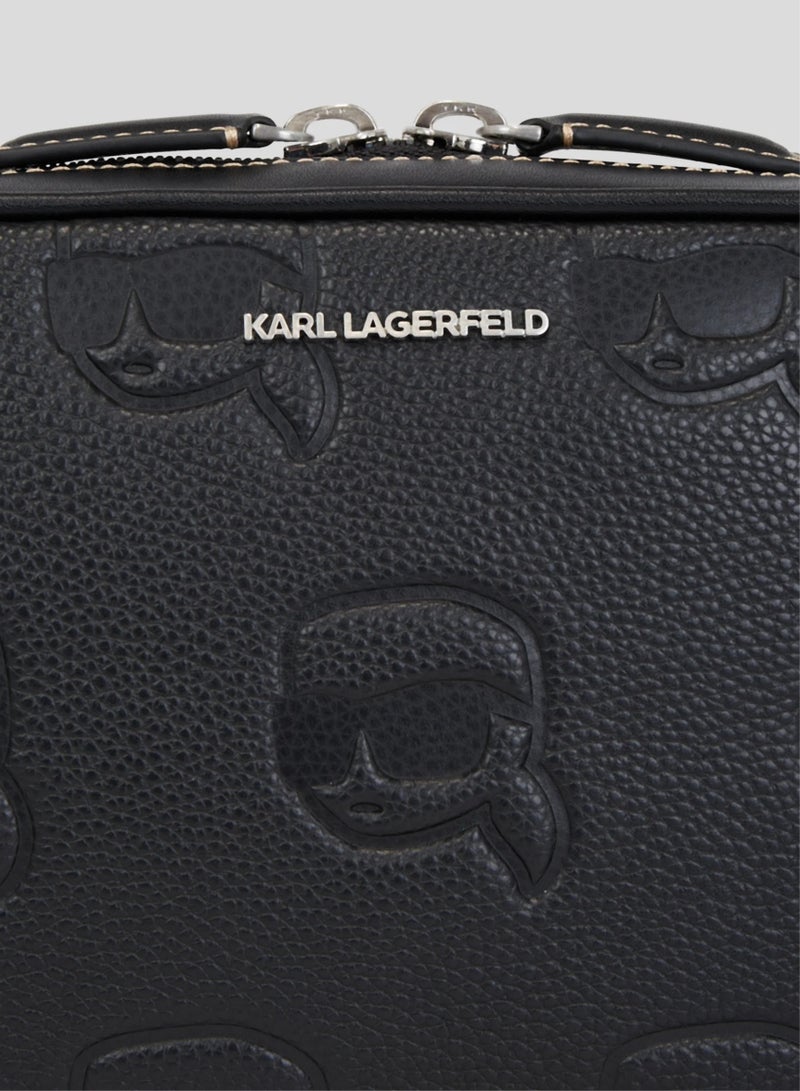 Karl Lagerfeld Grainy Leather Camera Bag