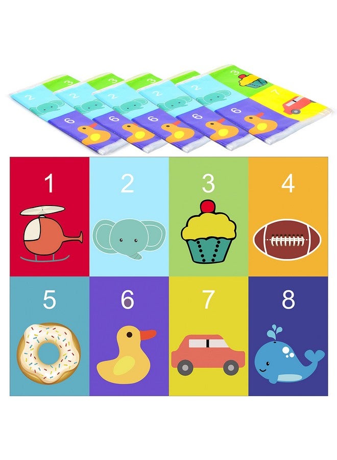 80 Disposable Placemats Table Topper Extra Sticky (4 Sides) Adhesive Peel And Stick Strip Disposable Mats For Kids Toddlers Baby Children 18 Inch X 12 Inch Kids Safe (Animal)