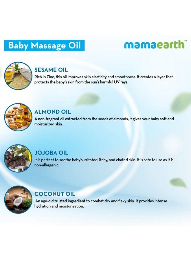 Soothing Baby Massage Oil, With Sesame, Almond & Jojoba Oil - 200Ml