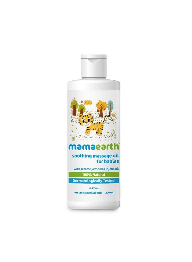 Soothing Baby Massage Oil, With Sesame, Almond & Jojoba Oil - 200Ml