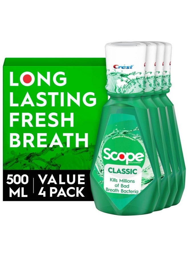 Scope Classic Mouthwash Original Formula 500 Ml 4 Count