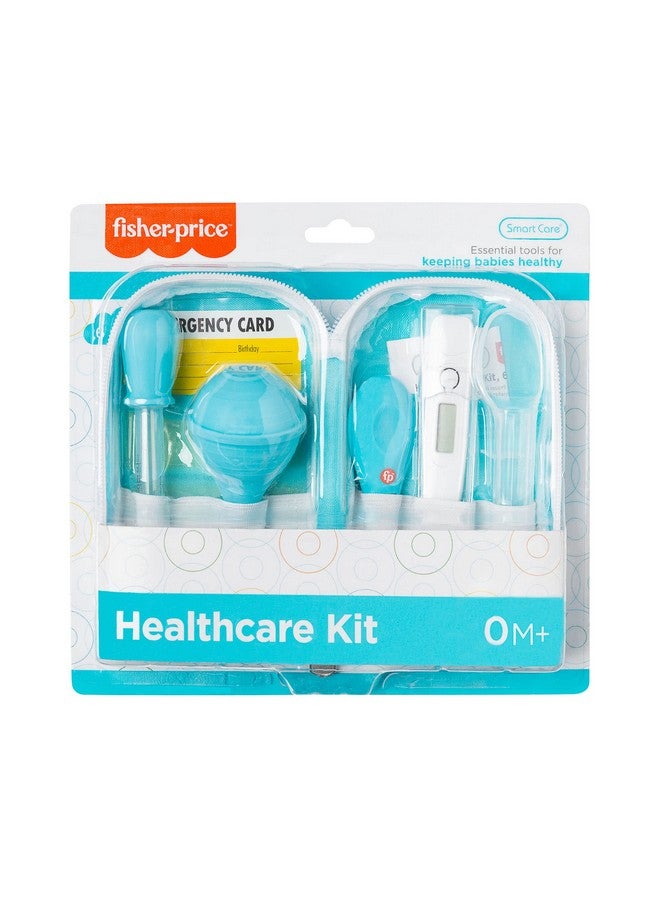 Fisher-Price 6-Piece Baby Healthcare Kit, Newborn Essentials, Baby Gift Set, Includes Medicine Dispensers, Aspirator, Baby Nail Clippers, Baby Thermometer