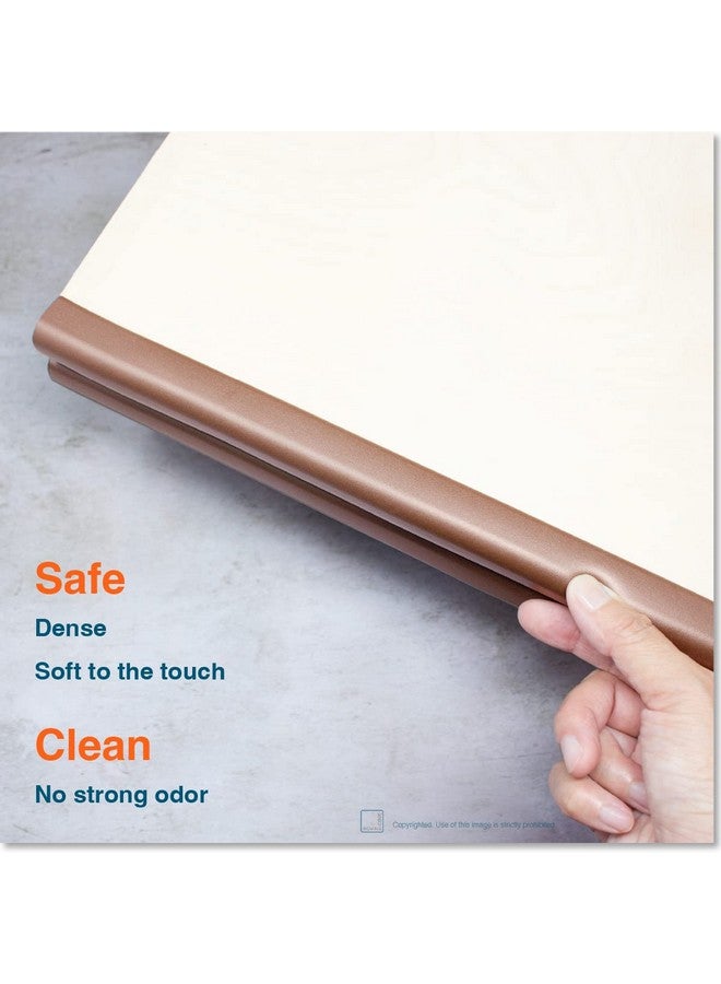 Slim Fit Edge Protector For Baby Proofing (9Ft Small Edge Only) Soft Rubber Foam Furniture Edge Bumper Guard 3M Adhesive Coffee Brown