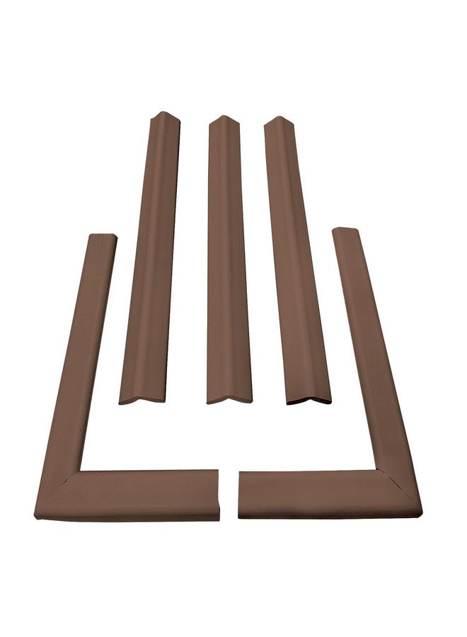 Kepk Large Hearth Pad Kit Fireplace Baby Proofing Adhesive Backed Fireplace Bumpers For Babies 12.5 Feet Of Padding With 3 Straight Pieces & 2 Corners Made In The Usa Brown