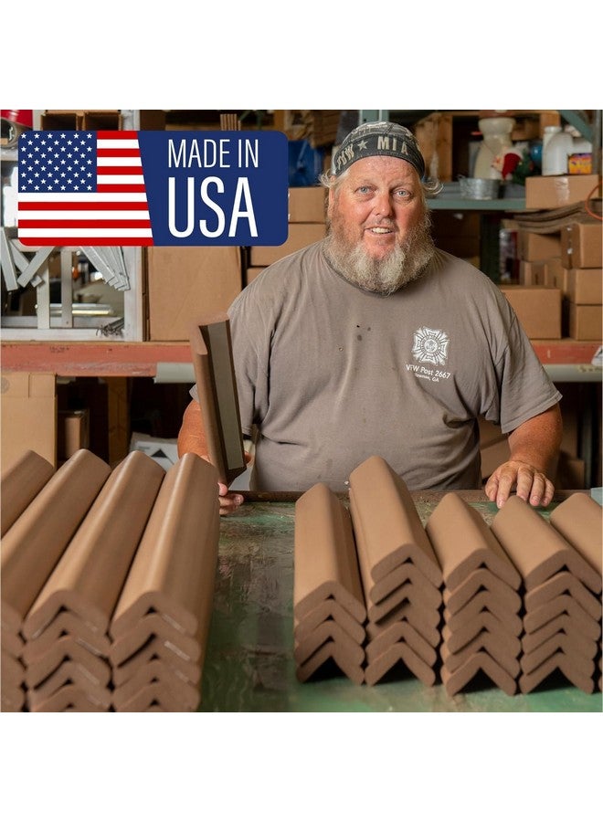 Kepk Large Hearth Pad Kit Fireplace Baby Proofing Adhesive Backed Fireplace Bumpers For Babies 12.5 Feet Of Padding With 3 Straight Pieces & 2 Corners Made In The Usa Brown