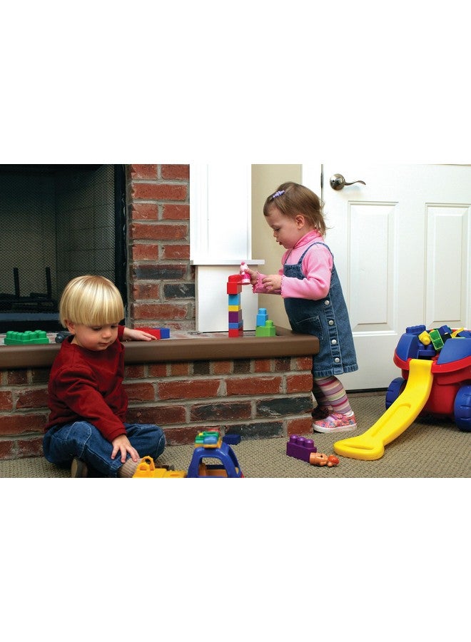 Kepk Large Hearth Pad Kit Fireplace Baby Proofing Adhesive Backed Fireplace Bumpers For Babies 12.5 Feet Of Padding With 3 Straight Pieces & 2 Corners Made In The Usa Brown