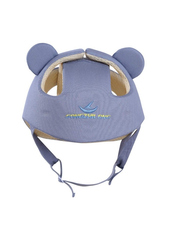Baby Infant Toddler Helmet Safety Headguard Head Protective Cushion Children Adjustable Safety Helmet Hat Harnesses Cap Kid Child Crawl Walk Playing (Grey)