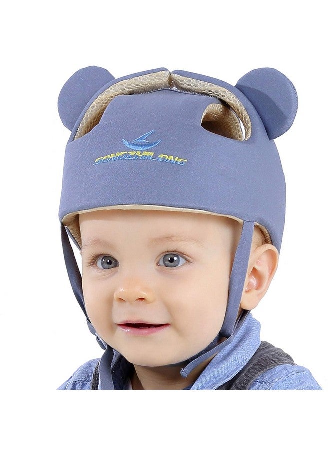 Baby Infant Toddler Helmet Safety Headguard Head Protective Cushion Children Adjustable Safety Helmet Hat Harnesses Cap Kid Child Crawl Walk Playing (Grey)