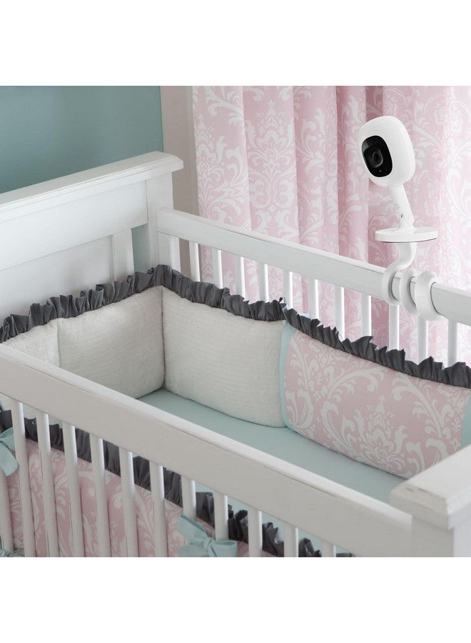 Baby Monitor Mount Compatible With Nanit Pro Smart Baby Monitor & Flex Stand Versatile Twist Mount Without Tools Or Wall Damage Travel Baby Monitor Accessory White