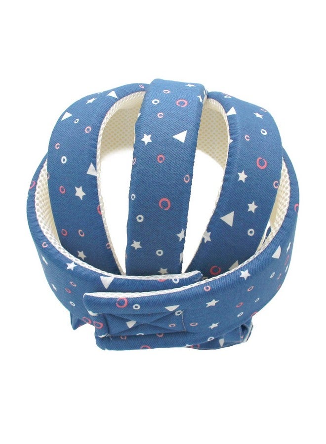 Baby Safety Helmet Toddler Children Headguard Infant Head Cushion Protective Harnesses Cap Soft Adjustable Kid Safety Hat Head Protector (Starry Blue)