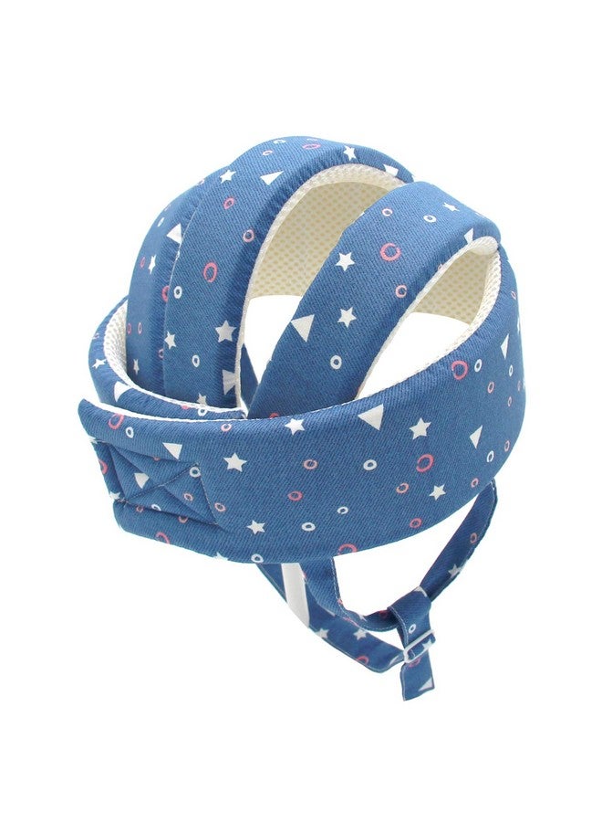Baby Safety Helmet Toddler Children Headguard Infant Head Cushion Protective Harnesses Cap Soft Adjustable Kid Safety Hat Head Protector (Starry Blue)