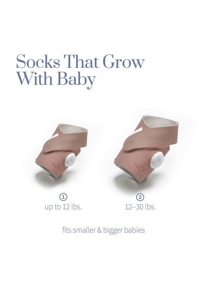 Accessory Fabric Sock For Dream Sock Baby Monitor Fits Babies 0 To 18 Months Dusty Rose (Sensor And Base Station Not Included)
