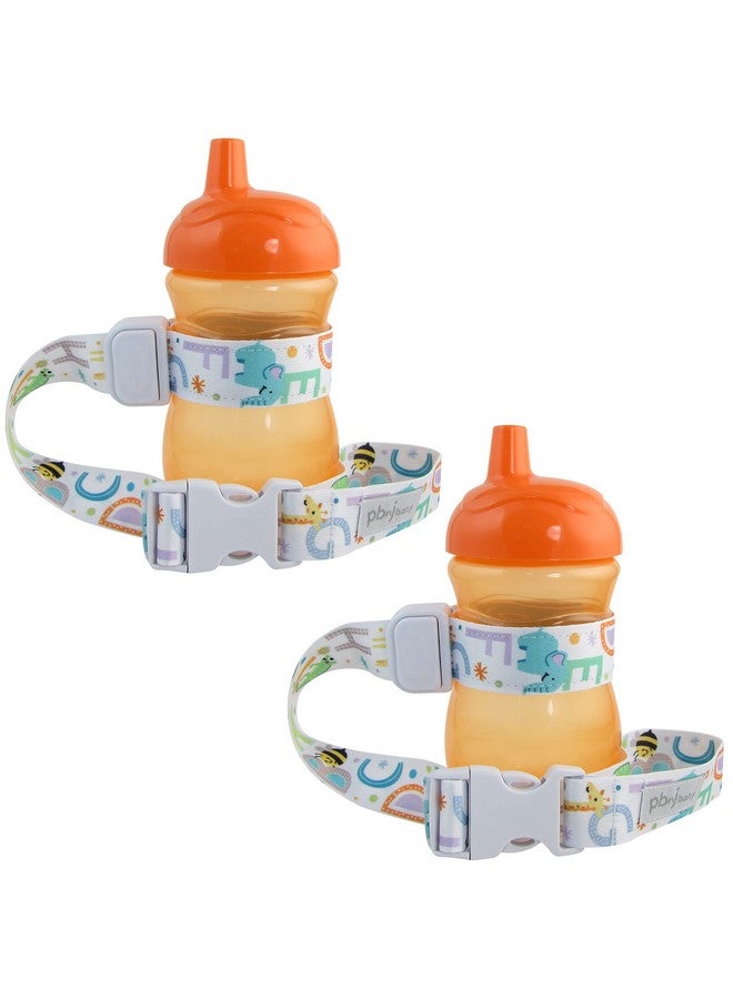 Sippypal Sippy Cup Holder Strap Leash Tether (Abc 2 Pack)