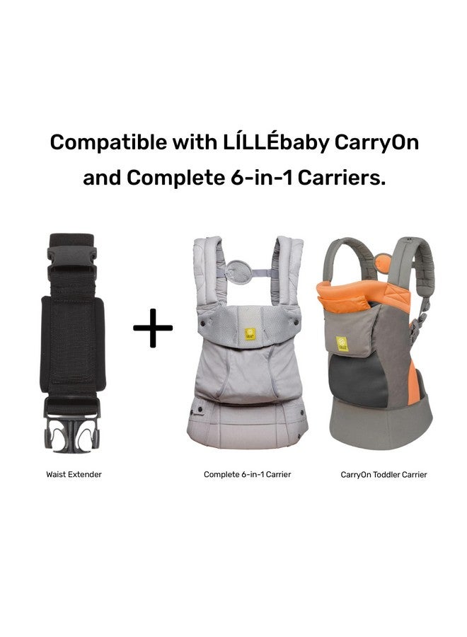 Líllébaby 6 In 1 Baby Carrier Waist Belt Extension Buckle Black