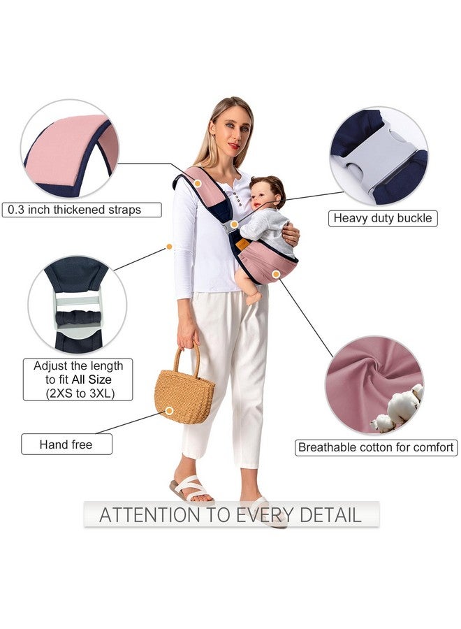 Baby Sling Carrier One Shoulder Carrier For Toddler Lightweight Baby Carrier Sling Newborn To Toddler Baby Hip Carrier For Toddler Carrier Sling For Infant Carrying 7 45 Lbs Pink