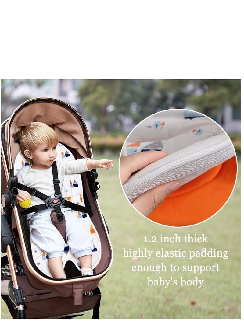 Reversible Toddler Car Seat Insert Soft Cushion for Ultimate Comfort in Car Seats and Strollers for Boys and Girls