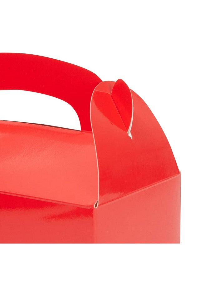 24 Pack Treat Boxes Candy Gable Boxes For Party Favors Birthday Wedding Baby Shower (Red 6.2X3.5X3.6 In)