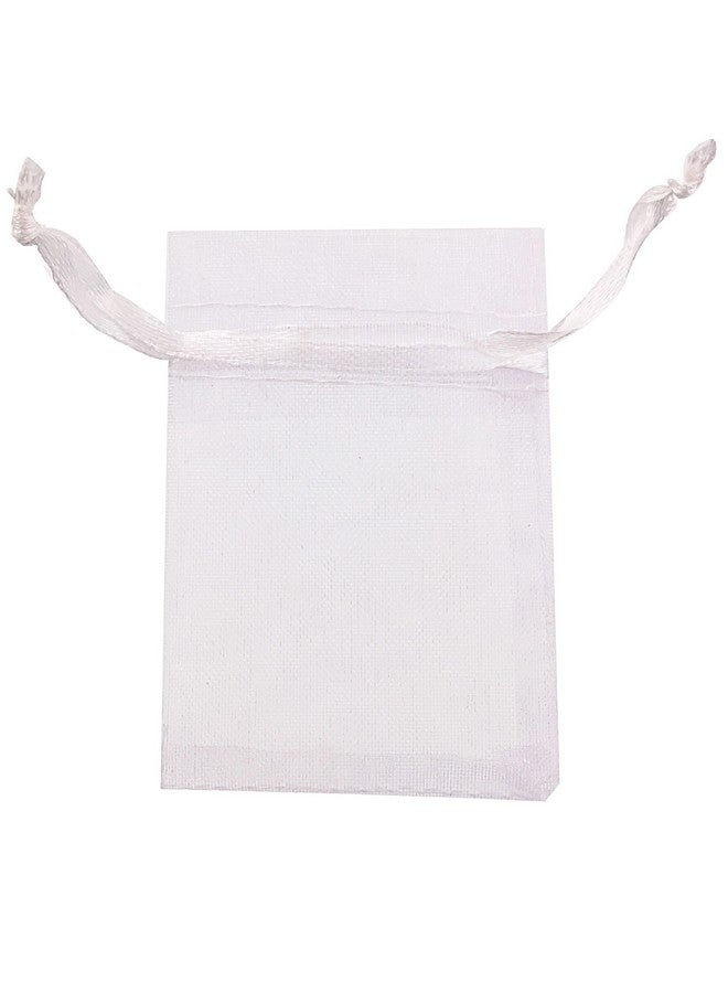 25Pcs 12X16 Inches Large Drawstring Organza Bags Decoration Festival Wedding Party Favor Gift Candy Toys Pouches (White)