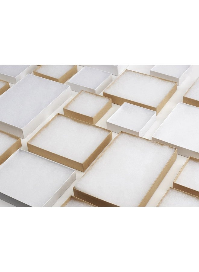 Brown Jewelry Gift Boxes With Lids 10 Pc 6X5X1 Cotton Filled Jewelry Boxes Necklace Gift Box Bracelet Gift Box Earring Box Bulk Jewelry Boxes For Shipping Small Business Accessories