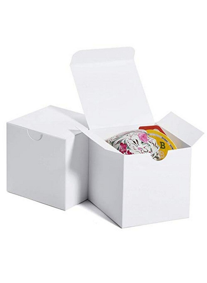 White Gift Box 50Pc 3X3X3'' Sturdy Gift Boxes With Lids Bridesmaid Proposal Gifts Box For Bridal Cupcake Godmother Groomsmen Proposal Box Party Favor Wedding Favor
