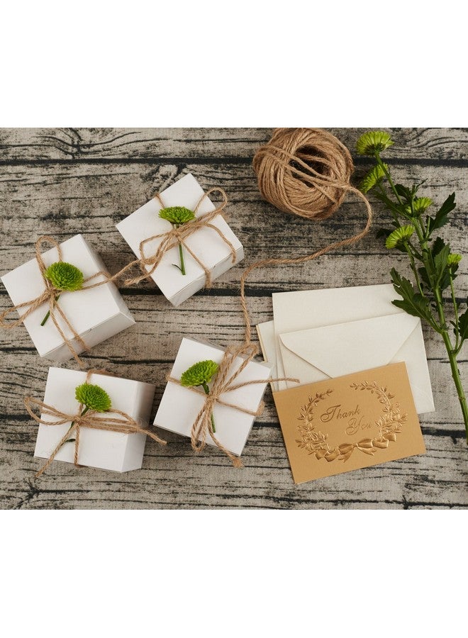 White Gift Box 50Pc 3X3X3'' Sturdy Gift Boxes With Lids Bridesmaid Proposal Gifts Box For Bridal Cupcake Godmother Groomsmen Proposal Box Party Favor Wedding Favor