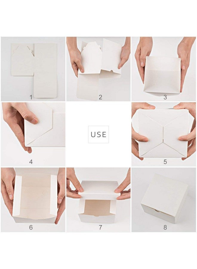 White Gift Box 50Pc 3X3X3'' Sturdy Gift Boxes With Lids Bridesmaid Proposal Gifts Box For Bridal Cupcake Godmother Groomsmen Proposal Box Party Favor Wedding Favor