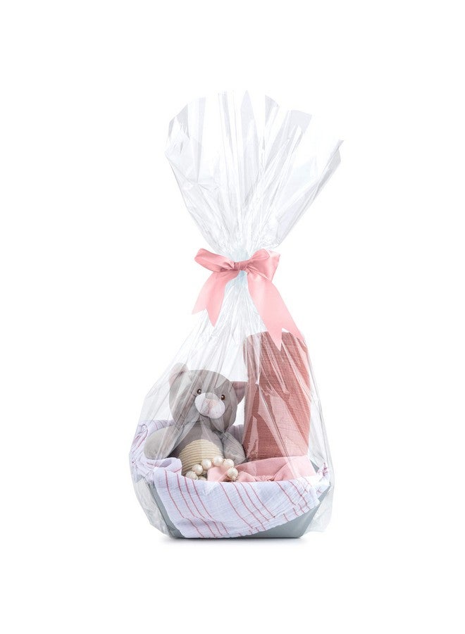 Clear Basket Bags 16” X 24” Cellophane Gift Bags For Small Baskets And Gifts 1.2 Mil Thick (10 Bags)