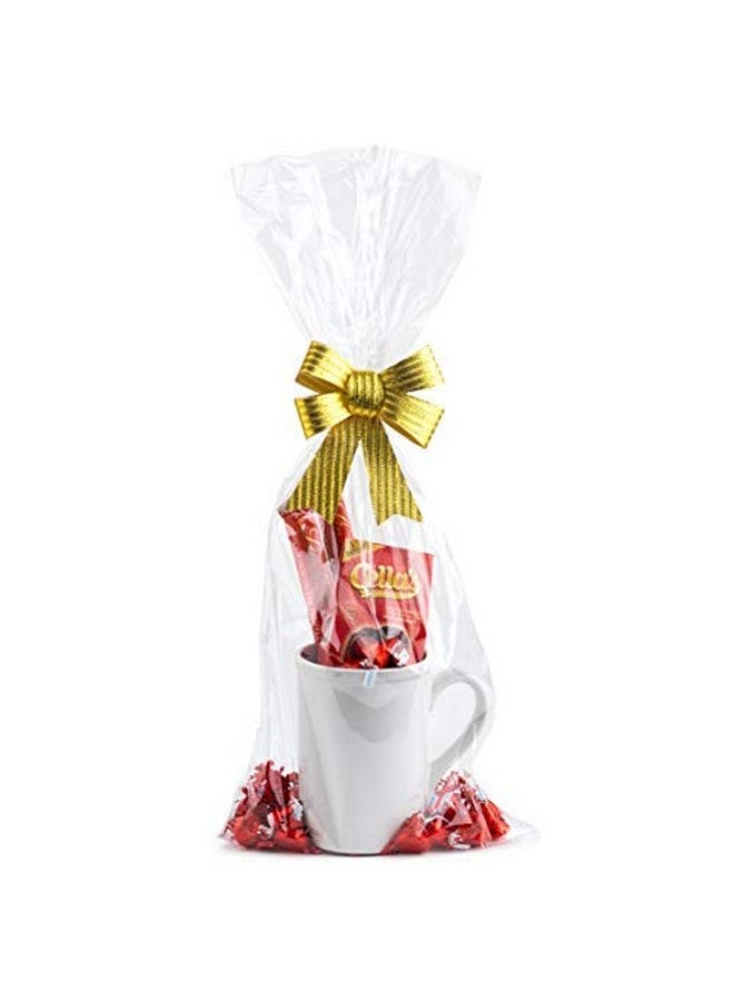 Clear Basket Bags 9” X 20” 20 Pack Cellophane Gift Bags For Small Baskets Mugs And Gifts 1.2 Mil Thick (20 Bags)