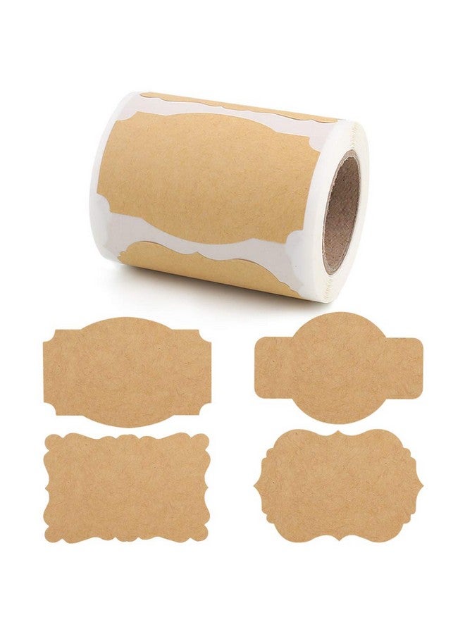 3X2Inch Kraft Paper Gift Tags 200 Pcs Blank Label Stickers For Holiday Glass Bottle Present Supplies