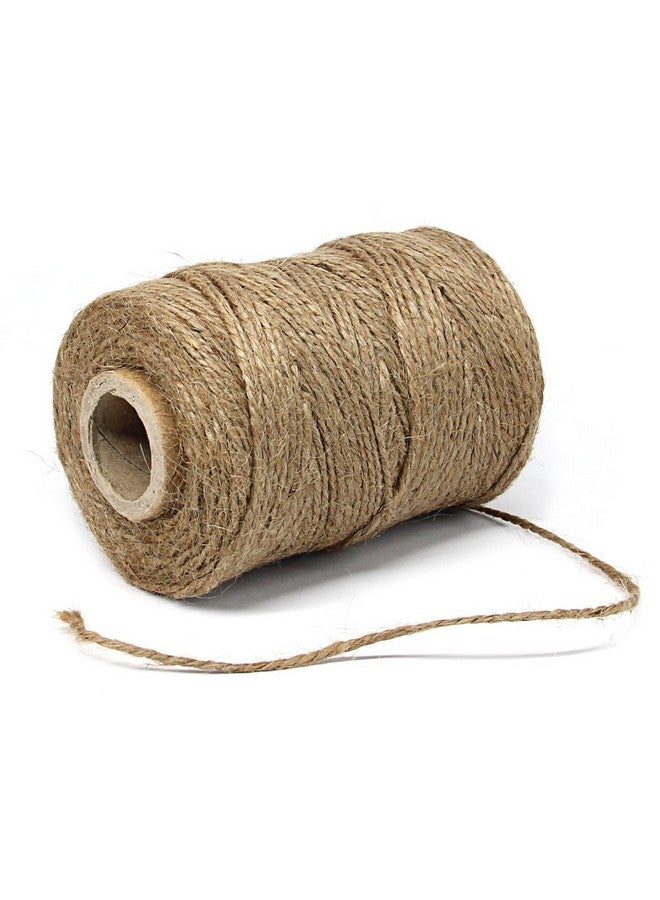 300 Feet Natural Jute Twine And 100Pcs Brown Rectangle Kraft Paper Gift Tags For Crafts & Price Tags Labels By Blisstime