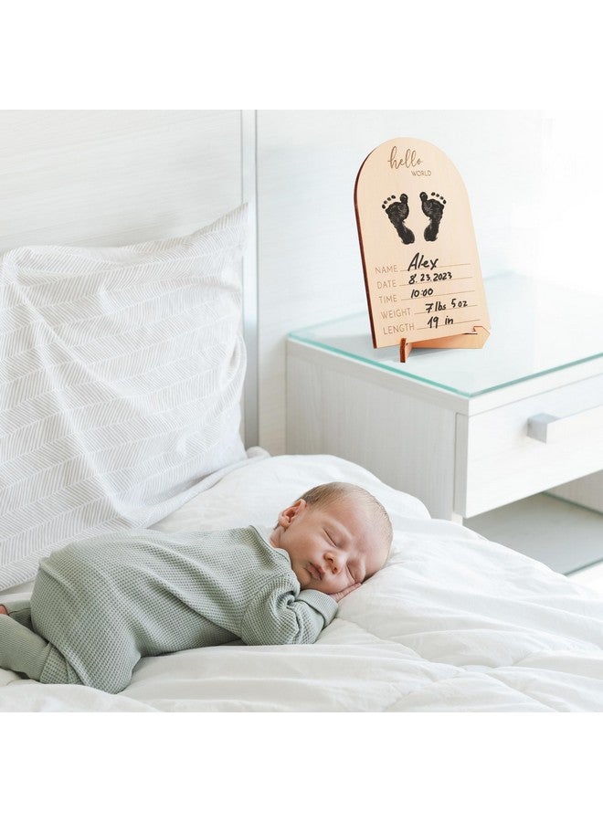 Cute Wooden Ultrasound Picture Frame Beautiful Double Sided Sign For The Announcement Of Your Pregnancy Or Baby'S Birth Nursery Decor Sonogram Photo Frame & Pregnancy Gift For First Time Moms