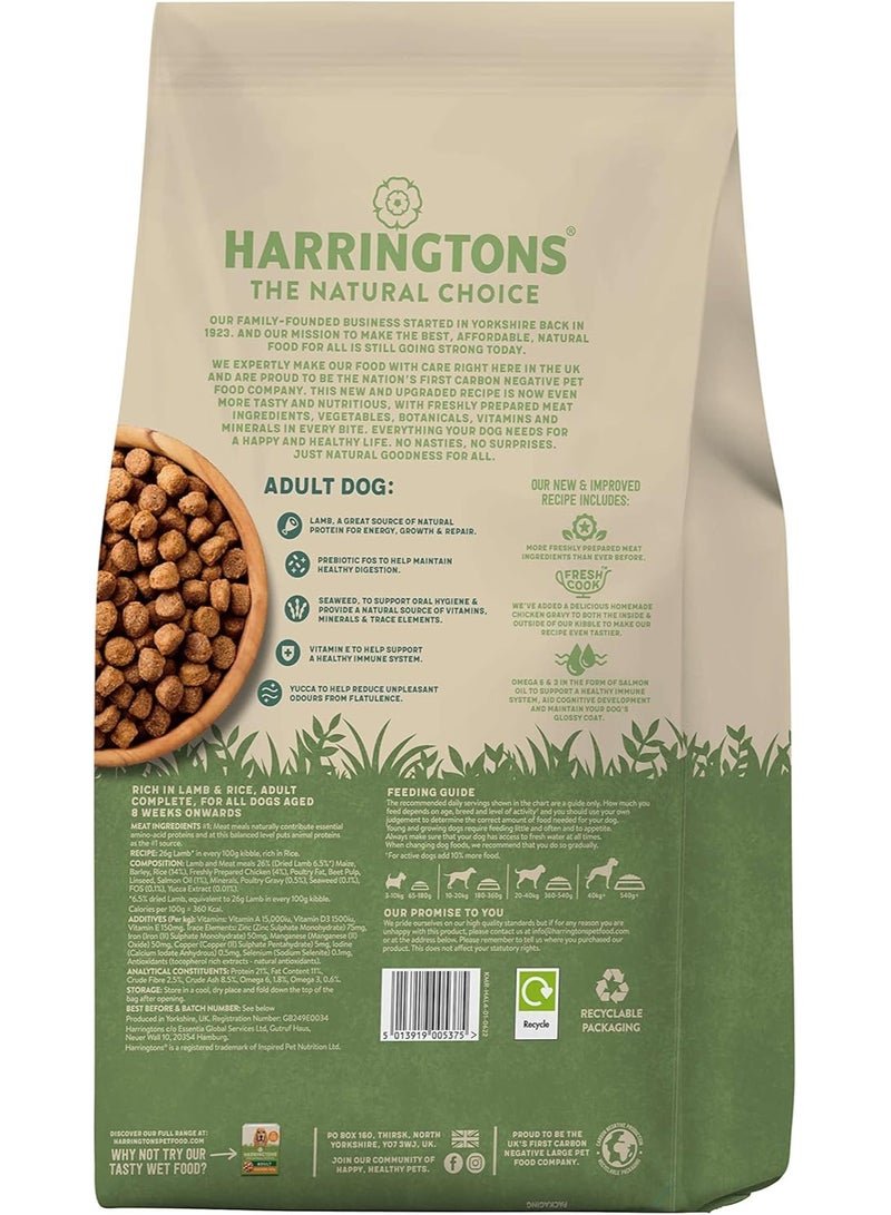 Harringtons Complete Lamb Rice Adult Dry Dog Food 4Kg