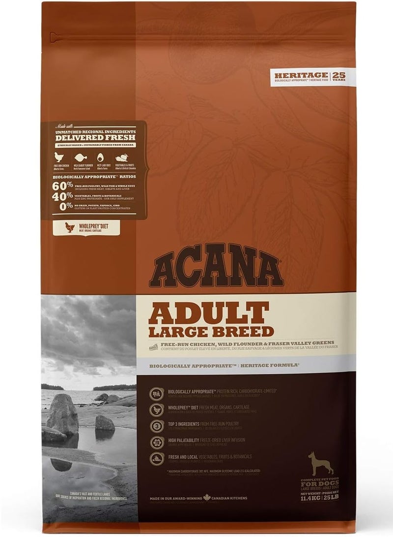 Acana Adult Large Breed Recipe Dry Dog Food 11.4kg